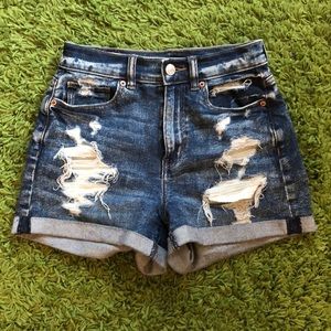American Eagle Ripped Jean Shorts